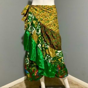 Gorgeous wraparound boho hippie skirt